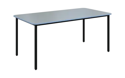 JSBR 170N Jídelní stůl 1700 x 900 mm, deska šedá s hranou blankyt / podnož černá